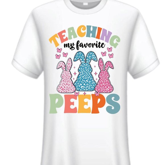 teaching peeps Cotton Jersey T-Shirts - Picture 1 of 3